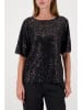 monari Paillettenshirt zwart