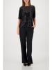monari Paillettenshirt zwart