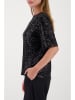 monari Paillettenshirt zwart