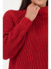 monari Rollkragenpullover in Rot