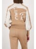 monari Vest lichtbruin/wit
