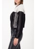 monari Cardigan in Schwarz/ Weiß