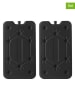 Sagaform 2er-Set: Kühlakkus ''Vide'' in Schwarz - (L)25 x (B)14 cm
