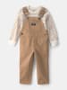 OshKosh 2tlg. Outfit in Hellbraun/ Creme