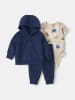 carter's 3tlg. Outfit in Dunkelblau/ Creme