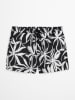 Marc O´Polo Bodywear Badeshorts in Schwarz/ Weiß