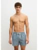 Marc O´Polo Bodywear Badeshorts in Blau/ Weiß