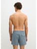 Marc O´Polo Bodywear Badeshorts in Blau/ Weiß