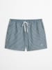 Marc O´Polo Bodywear Badeshorts in Blau/ Weiß