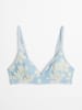 Marc O´Polo Bodywear Biustonosz w kolorze błękitno-białym