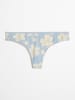 Marc O´Polo Bodywear Stringi w kolorze błękitno-białym