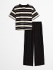 Marc O´Polo Bodywear Pyjama in Schwarz/ Creme