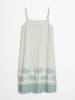 Marc O´Polo Bodywear Nachthemd in Weiß/ Mint