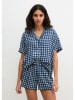 Marc O´Polo Bodywear Pyjama-Oberteil in Dunkelblau/ WEiß