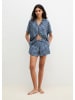 Marc O´Polo Bodywear Pyjama-Shorts in Dunkelblau/ Weiß