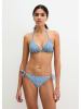 Marc O´Polo Bodywear Bikini-Oberteil in Hellblau/ Weiß