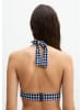 Marc O´Polo Bodywear Bikini-Oberteil in Dunkelblau/ Weiß