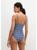 Marc O´Polo Bodywear Strój kąpielowy w kolorze granatowo-białym