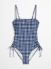 Marc O´Polo Bodywear Badeanzug in Dunkelblau/ Weiß