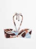 Marc O´Polo Bodywear Bikini-Oberteil in Braun/ Hellblau/ Creme
