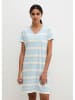 Marc O´Polo Bodywear Nachthemd in Hellblau/ Weiß