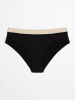 Marc O´Polo Bodywear Bikini-Hose in Schwarz/ Creme