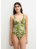 Marc O´Polo Bodywear Strój kąpielowy w kolorze zielono-białym