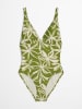 Marc O´Polo Bodywear Strój kąpielowy w kolorze zielono-białym