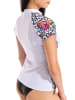Arena Badeshirt in Weiß/ Bunt