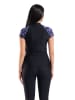 Arena Badeshirt in Schwarz/ Lila