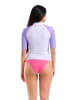 Arena Badeshirt in Weiß/ Lila