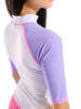 Arena Badeshirt in Weiß/ Lila