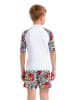 Arena Zwemshirt wit/meerkleurig