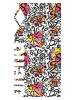 Arena Badhanddoek wit/zwart/meerkleurig - (L)160 x (B)80 cm