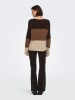 JDY Pullover "Elanora" in Braun/ Hellbraun/ Beige