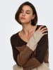 JDY Pullover "Elanora" in Braun/ Hellbraun/ Beige