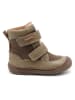 bisgaard Leder-Boots in Khaki