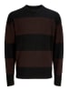 Jack & Jones Sweter w kolorze czarno-brązowym