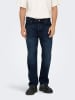 ONLY & SONS Dżinsy - Straight fit - w kolorze granatowym
