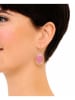 Pierres delicates Vergulde oorhangers met edelstenen