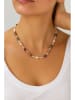 Pierres delicates Vergold. Halskette mit Kristallen - (L)45 cm