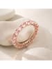 Les Petites Précieuses Rosévergold. Ring mit Edelsteinen