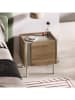 Evila Nachttisch "Norm" in Hellbraun - (B)45,5 x (H)47,8 x (T)35 cm