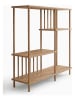 Evila Boekenkast "Peka220" lichtbruin - (B)85 x (H)106 x (D)30 cm