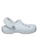 Crocs Clogs "Baya Lined Fuzz Strap" in Hellblau