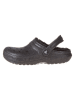 Crocs Clogs "Classic Fuzz Lined Glitter" in Schwarz