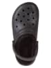 Crocs Chodaki "Classic Fuzz Lined Glitter" w kolorze czarnym
