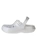 Crocs Clogs "Classic Fuzz Lined Glitter" zilverkleurig