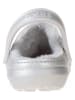 Crocs Clogs "Classic Fuzz Lined Glitter" zilverkleurig