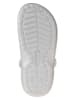 Crocs Clogs "Classic Fuzz Lined Glitter" zilverkleurig